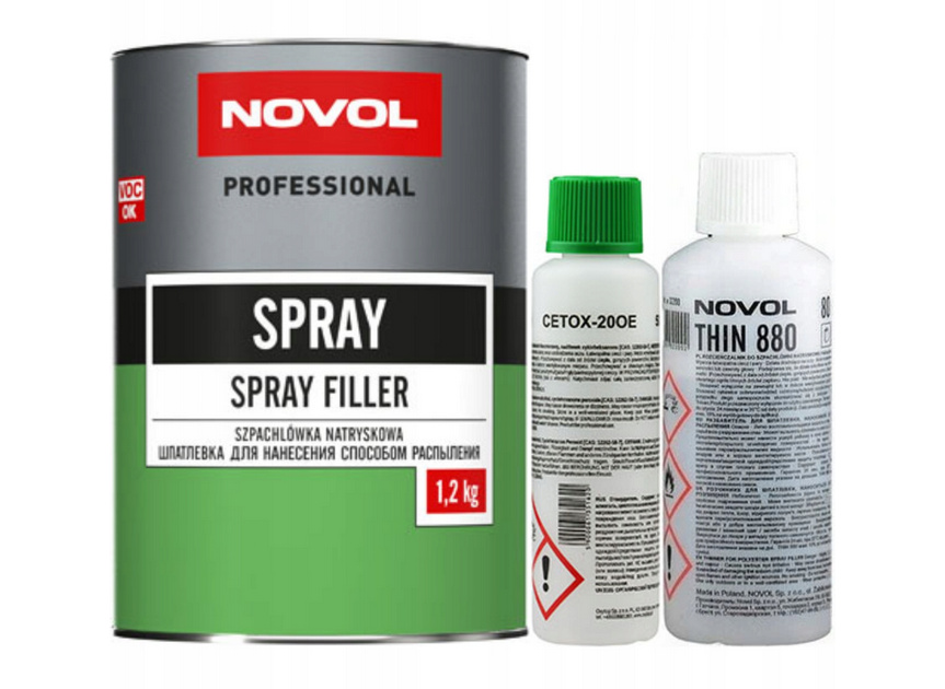 SZPACHLÓWKA NATRYSKOWA NOVOL SPRAY 1,2kg
